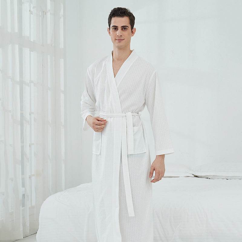 Couple Robes Sleepwear Women Men Loungewear Bathrobe - Mubimart