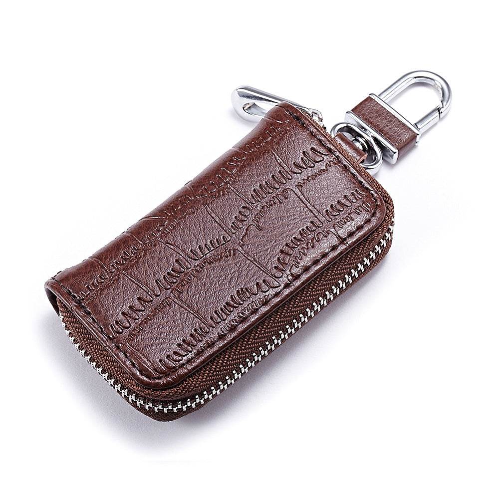 Mens High End Cowhide Car Key Bag - Mubimart