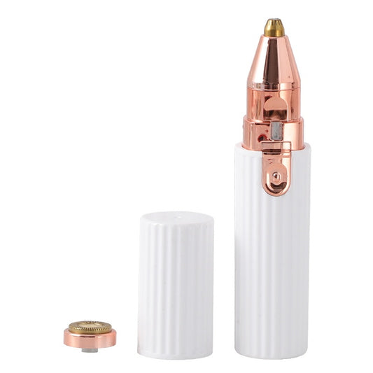 Tondeuse à sourcils électrique 2 en 1 pour femmes, épilateur à sourcils indolore, mini rasoir portable pour femmes, lèvres, visage, corps et cheveux