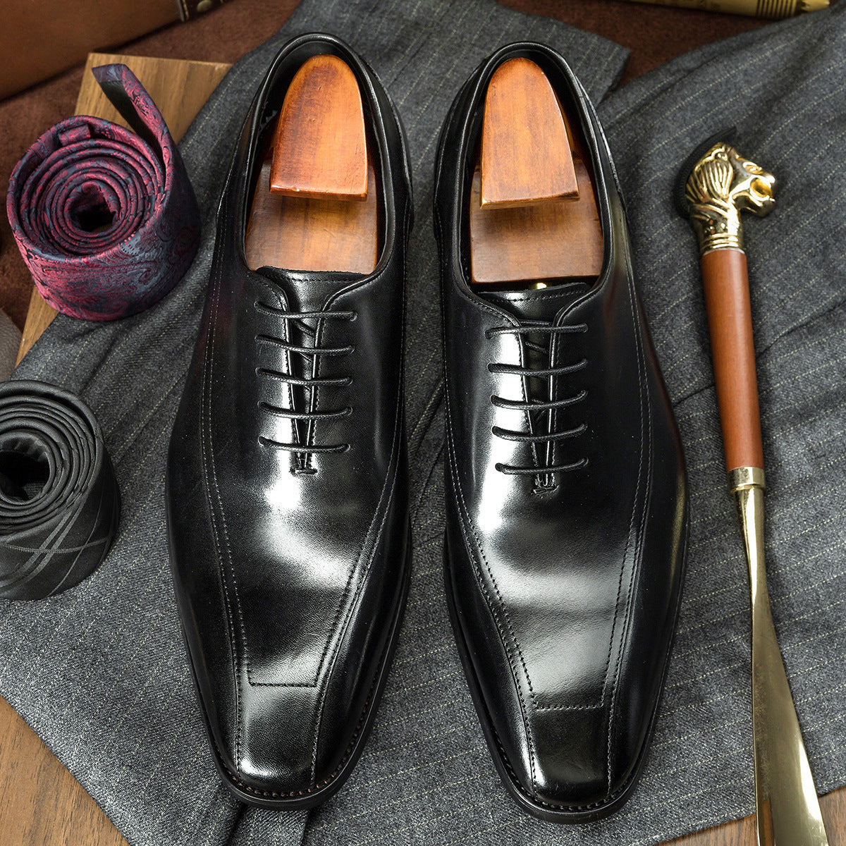 Casual Oxford Leather Shoes Korean Leather Men's Shoes