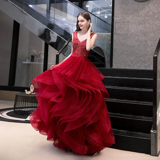 Women's Fashion Temperament Elegant Wedding Party Bride Wedding Dresses - Mubimart