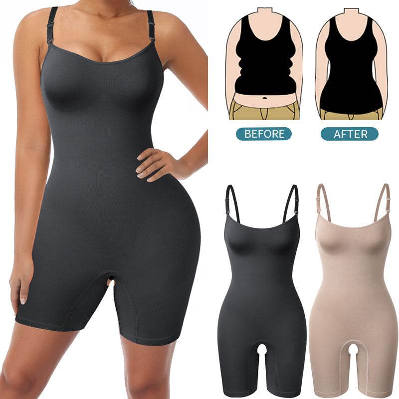 Bodysuit Shapewear Women Full Body Shaper Tummy Control Slim - Mubimart