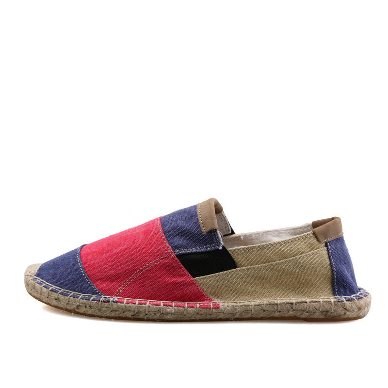 Handgemaakte Espadrilles van vissers, linnen espadrilles