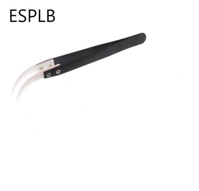 Anti-Static Ceramic Tweezers Black Handle Clamping Tweezers - Mubimart