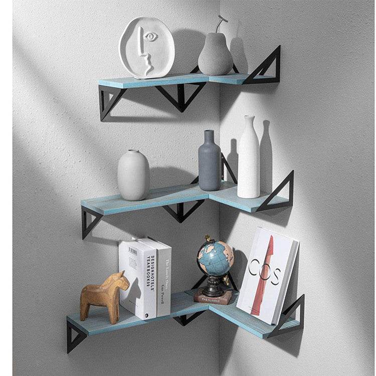Floating Shelf Bracket Wall-mounted, Antique Wood Wall-mounted Shelf - Mubimart