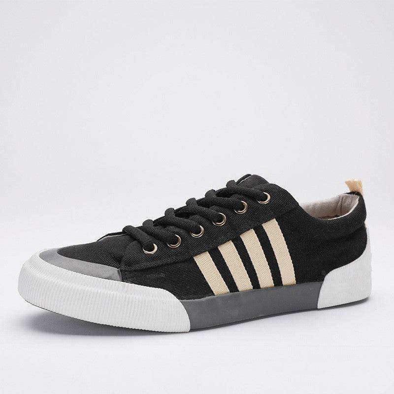 Men's Couple Lace-up Sneakers Flat Bottom Comfort Leisure Cloth Shoes - Mubimart