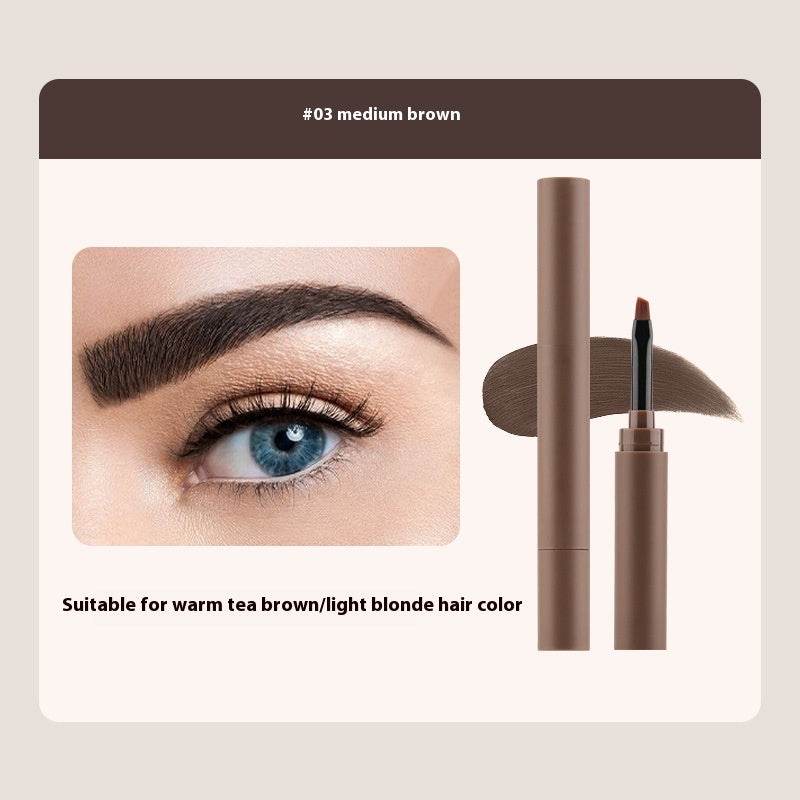 Shaping Natural Color Rendering Double-headed Eyebrow Cream - Mubimart