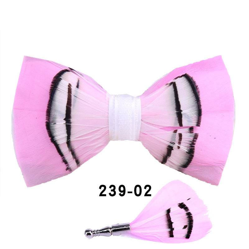 Men's Bow Tie Pink Bow Tie - Mubimart