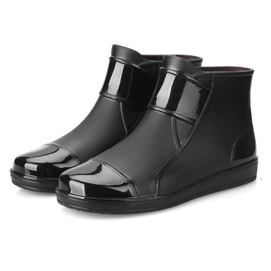 Men Short Tube Labor Protection Rain Boots - Mubimart