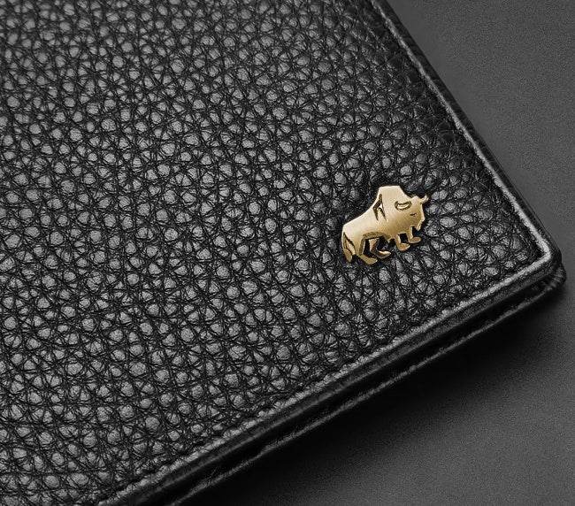 American Bison Wallet Mens Long Leather - Mubimart