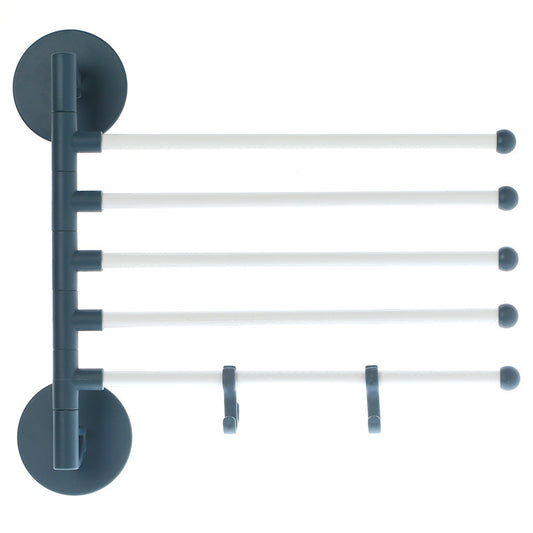 Towel Rack Non-perforated Rotating Towel Bar Bathroom Multi-layer Clothes Rack