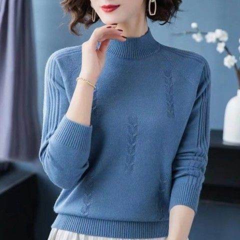 Plus Size Women's Cute Young Trendy Long-sleeve Loose Casual Sweater Top - Mubimart