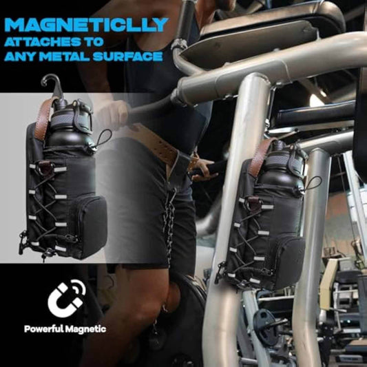 Waterproof Gym Water Bottle Rack Fitness Portable Weekend Fitness Sport Bag - Mubimart