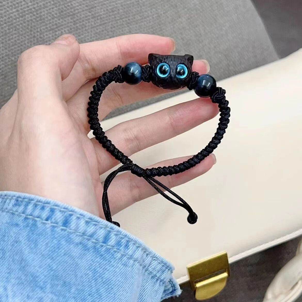 Special-interest Design Cat Beaded Bracelet For Women - Mubimart