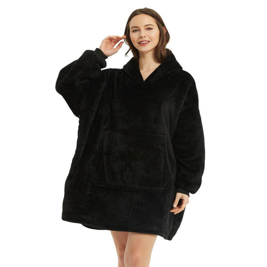Men And Women Couples Paragraph Fleece Loungewear Robe - Mubimart