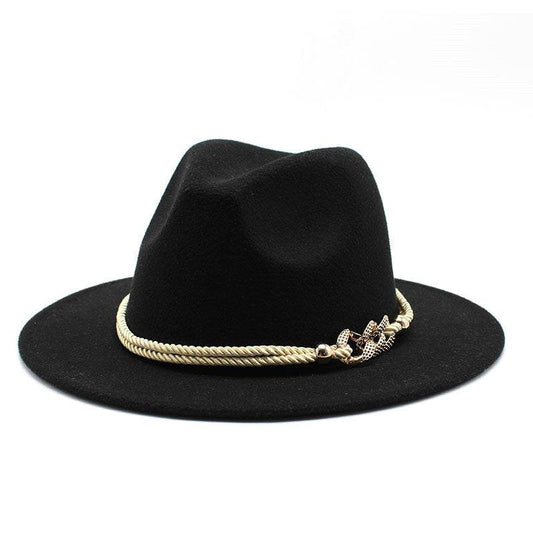 Women's Fedora Hats British Vintage Accessories - Mubimart