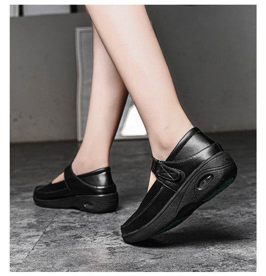 White Nurse Nursing Work Shoes Newest Resistant Comfort Mary Jane Slip - Mubimart