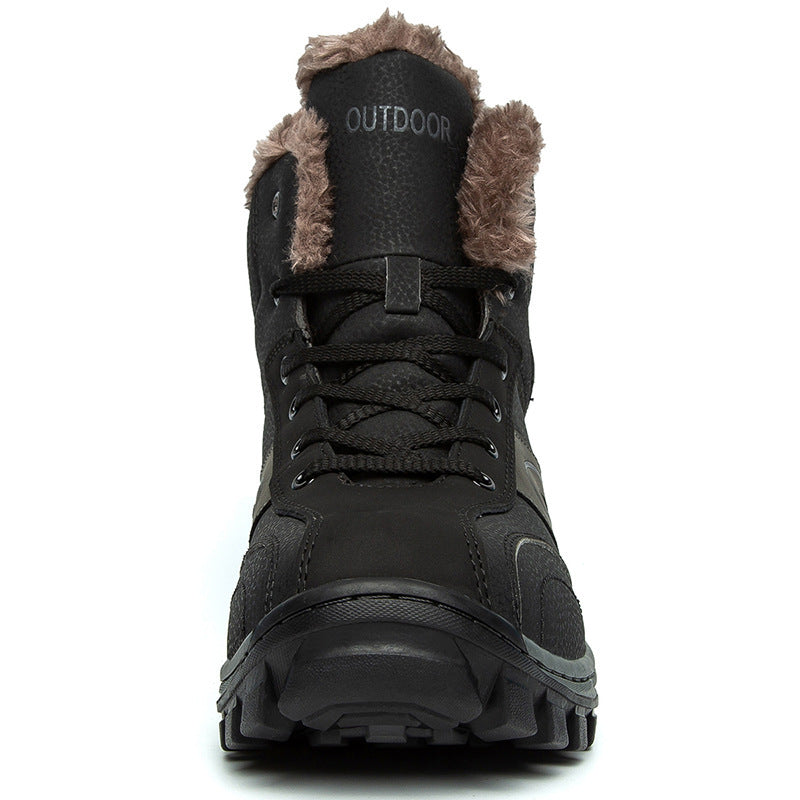 Cotton Shoes Winter Plus Velvet Warm Plus Size Hiking Boots