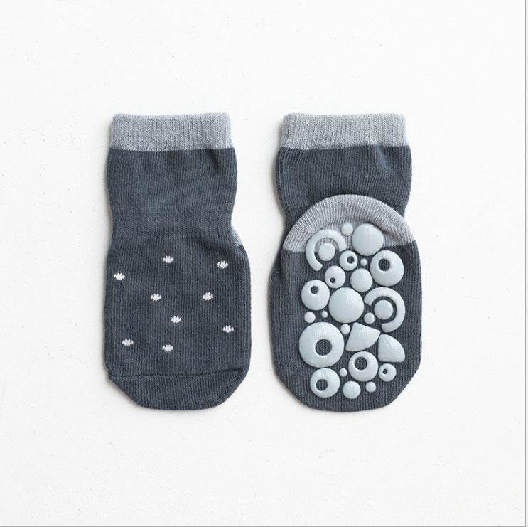Floor Socks, Glue, Non-slip, Toddler Socks, Combed Cotton, Baby Socks - Mubimart