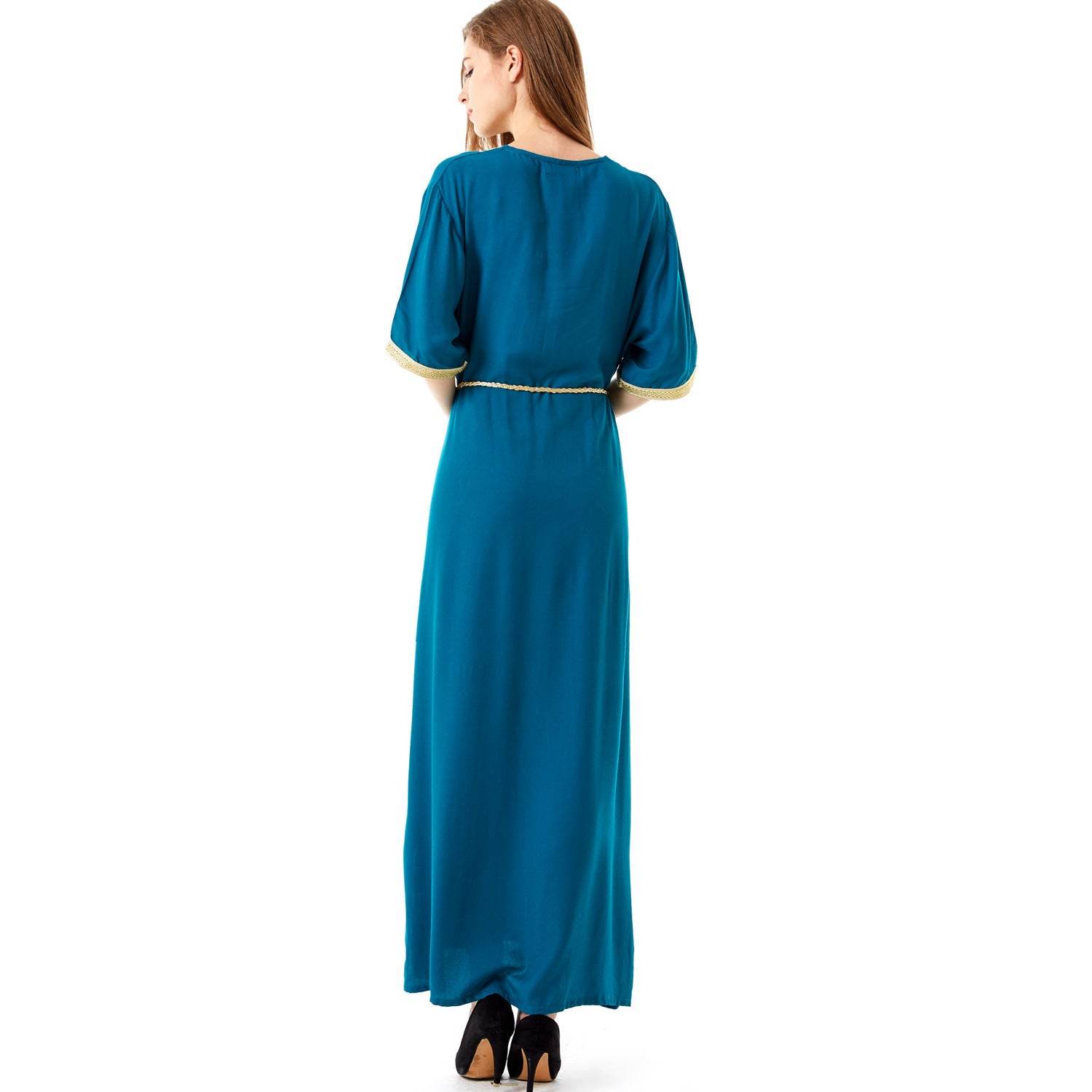 Muslim Women Middle East Arab Robe Long Skirt Dress - Mubimart
