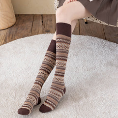 Calf Socks Children Slimming Stripes Knee Length Socks - Mubimart -  