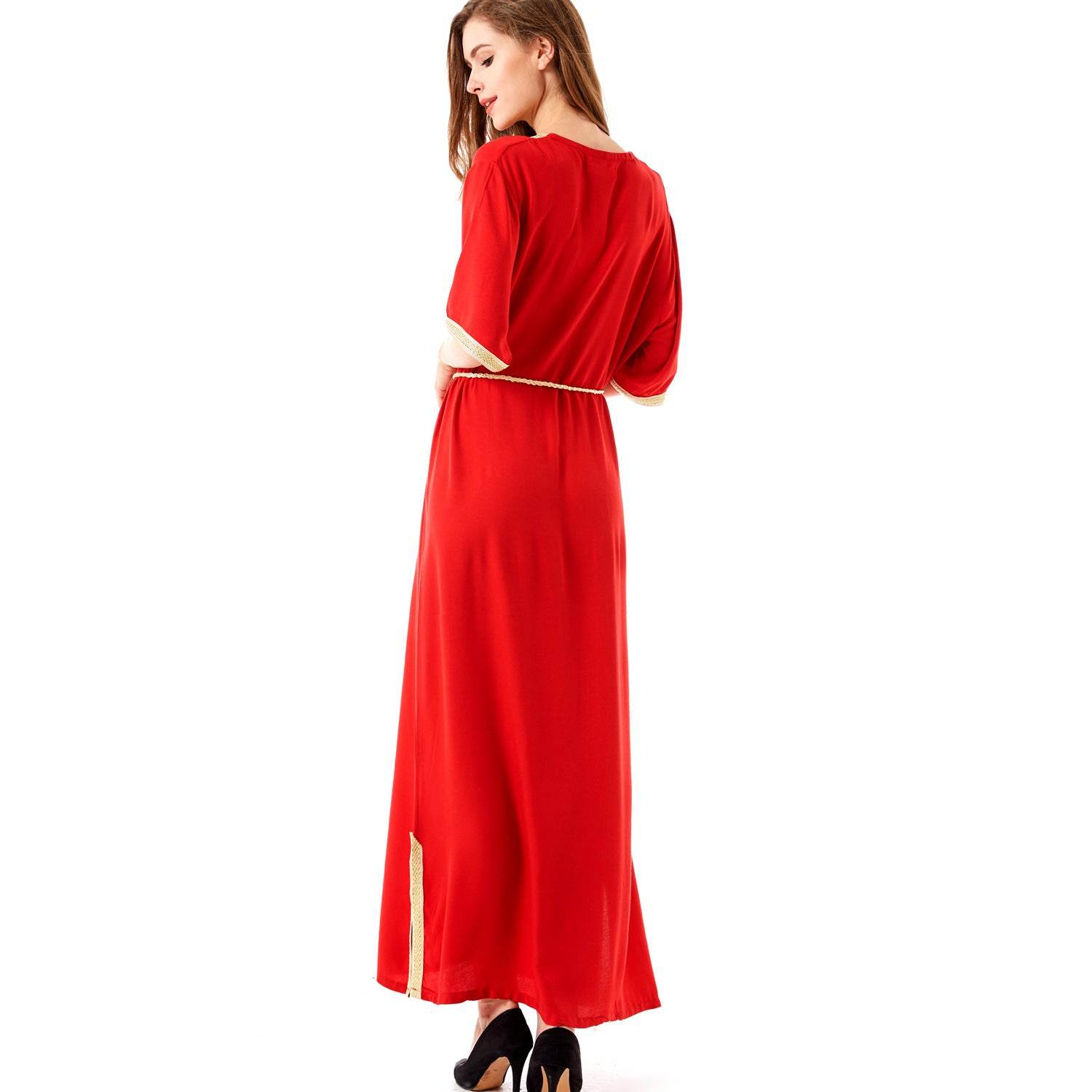 Muslim Women Middle East Arab Robe Long Skirt Dress - Mubimart