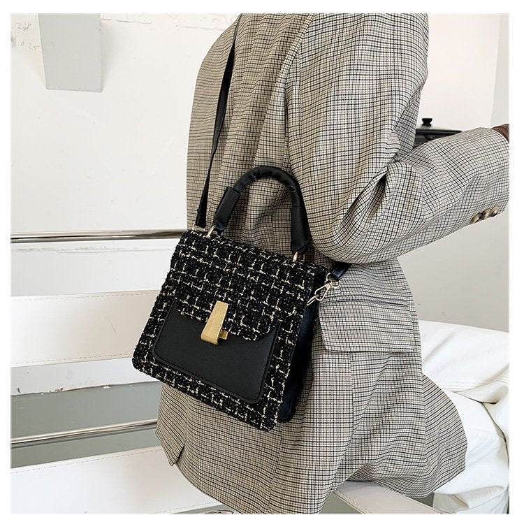 Messenger Bag Women Simple Casual Shoulder Bag - Mubimart
