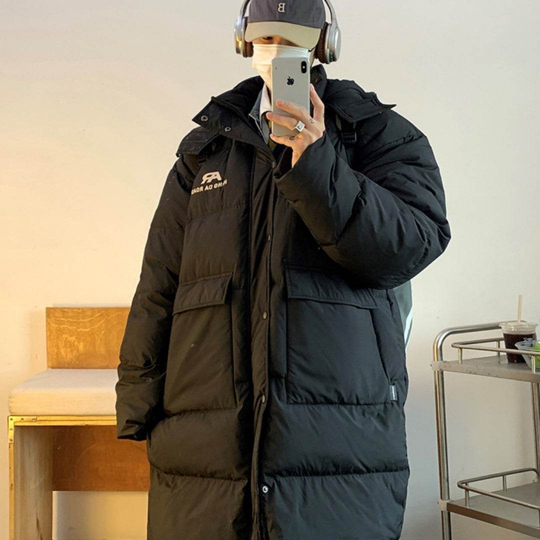 Winter Long Bread Coat For Men - Mubimart