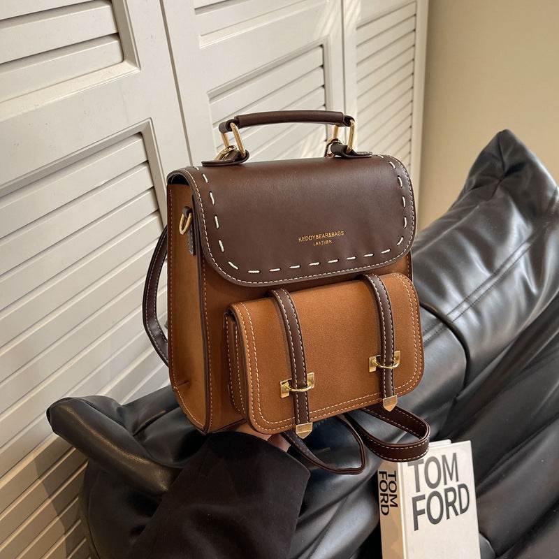 Retro Style Fashionable Backpack Casual Women - Mubimart