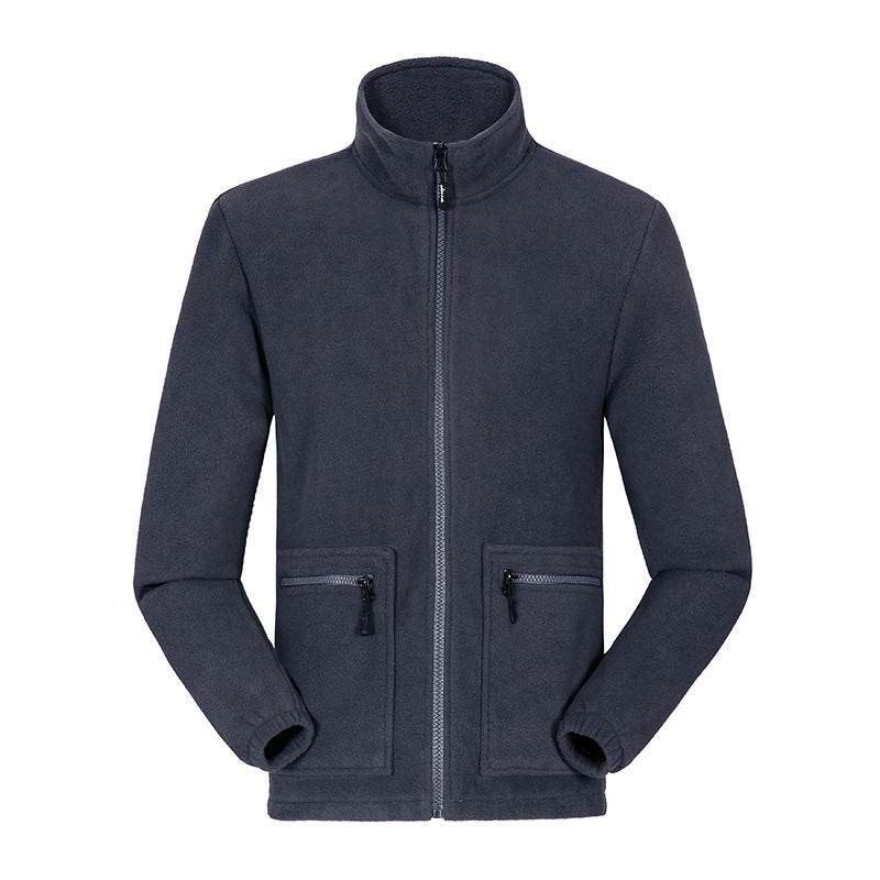 Men's Fleece-lined Thickened Lamb Wool Fleece Jacket - Mubimart