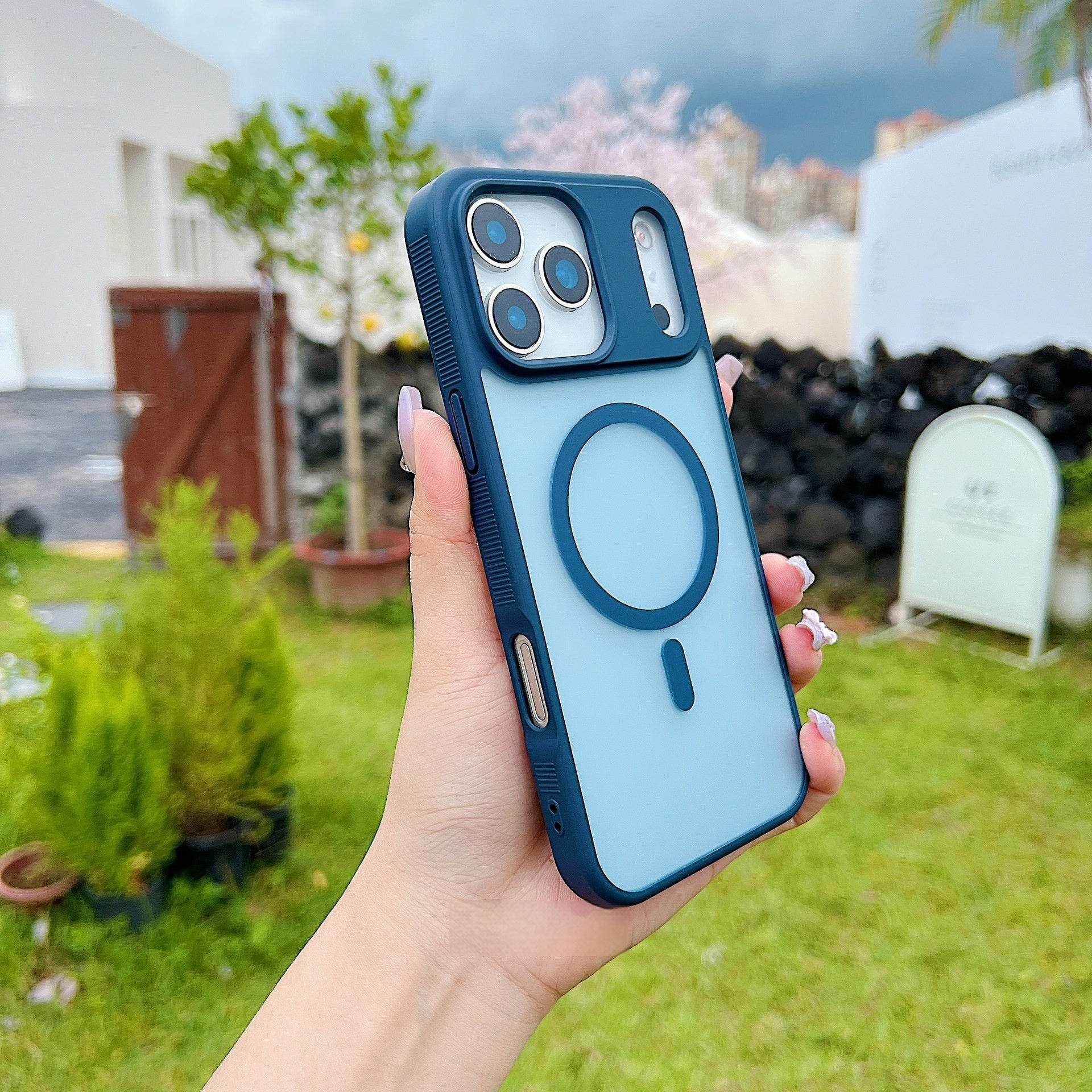 Fashion Magnetic Matte Drop-resistant Protective Cover - Mubimart