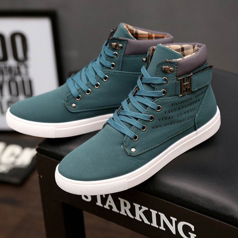 Martin Boots Men Lace-up Flat Shoes - Mubimart