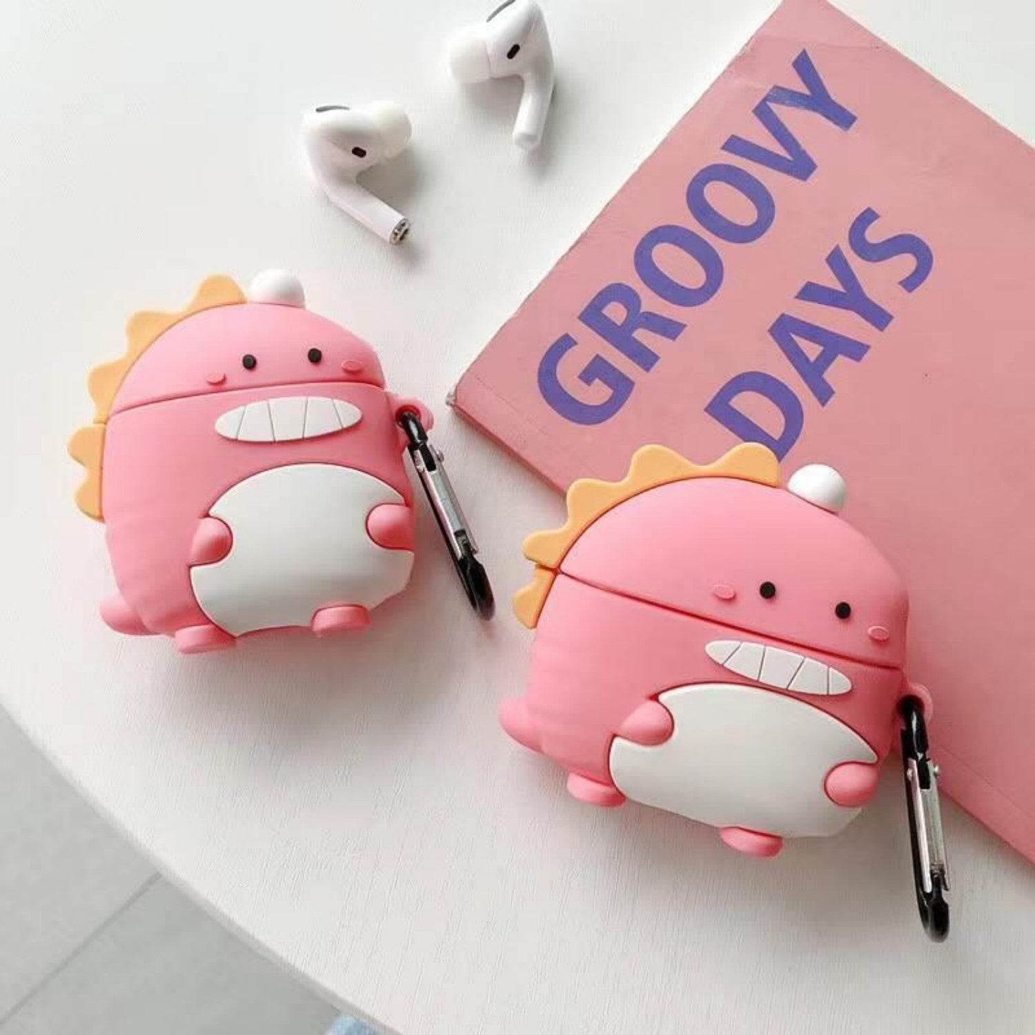 Silicone Earphone Case Cartoon Bag - Mubimart