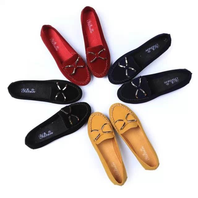 Fashion Bowknot Flats Shoes Women Casual Solid Loafers Cozy Shoes - Mubimart