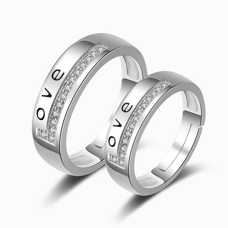 Couple Ring Diamond Men And Women - Mubimart