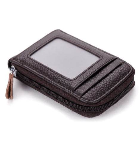 Organ Card Holder Korean Style Cowhide Card Holder - Mubimart