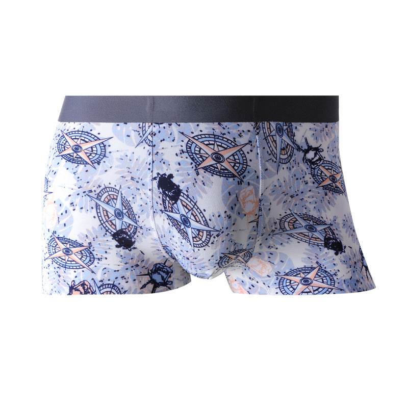 Men's Lightweight Printed Breathable Boxers - Mubimart