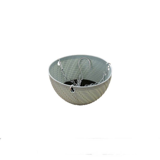 New Arrivals Balcony Durable Plastic Basket Planter Hanging Flower Pots - Mubimart