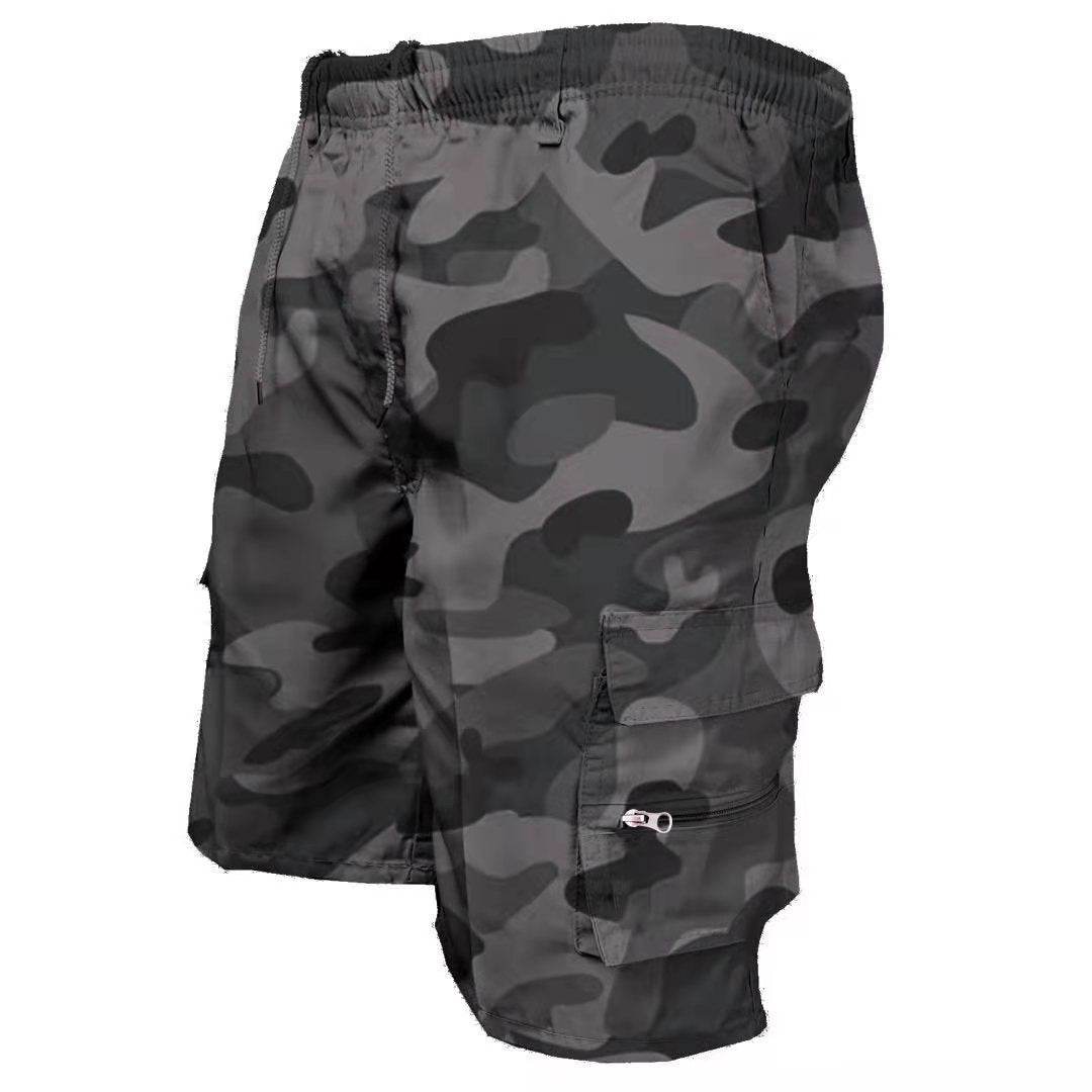 Men's Thin Multi-pocket Cargo Shorts Sports Shorts - Mubimart