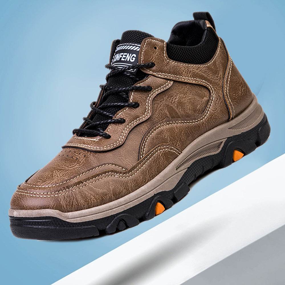 Men Boots Winter Warm Shoes Outdoor Walking Ankle Boots - Mubimart