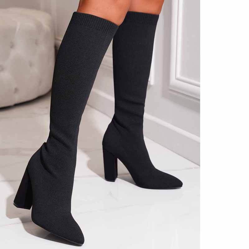Thick High-heeled Thigh Boot Women - Mubimart