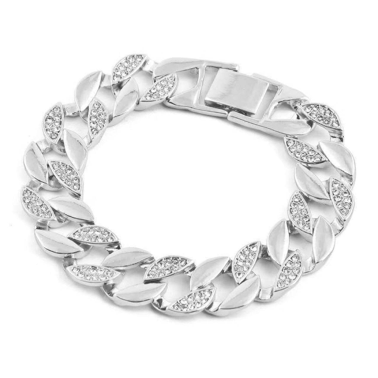 Mens Watches Luxury Brand Fashion Diamond Date Quartz Watch - Mubimart