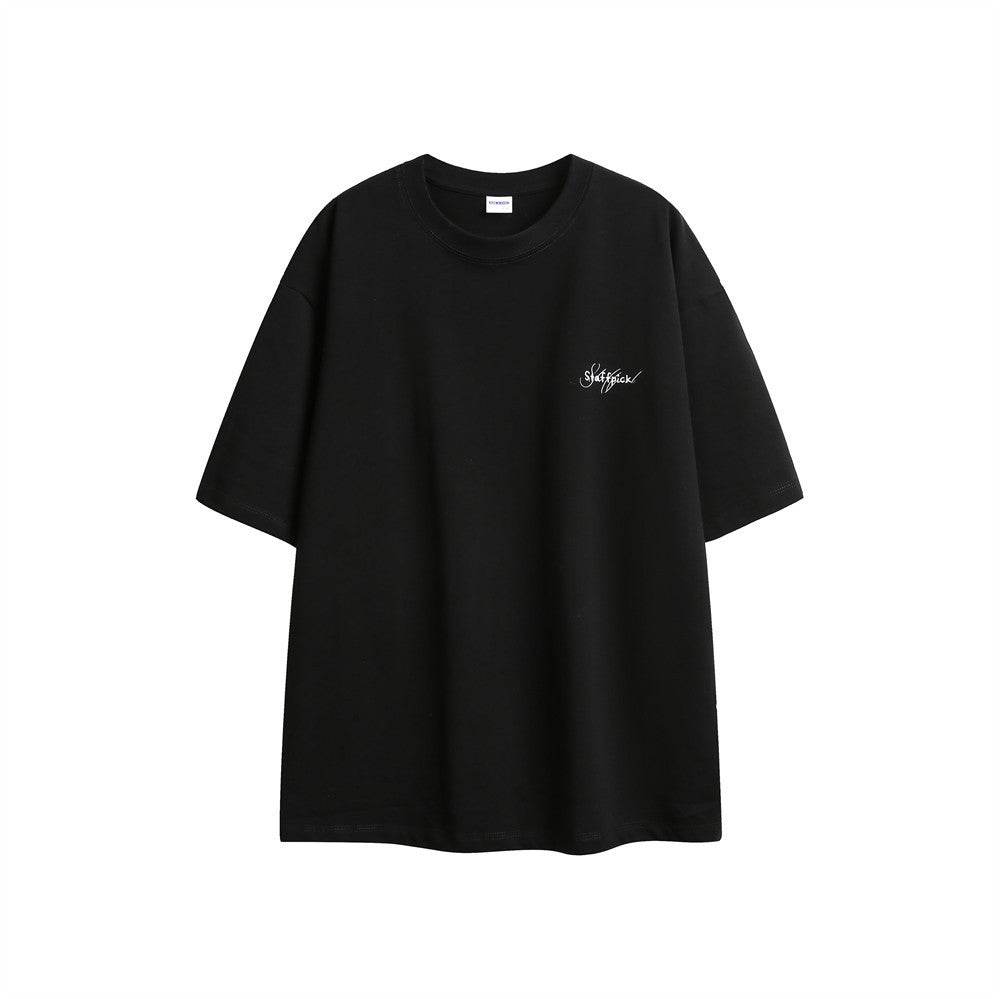 Letter Print Short-sleeve T-shirt For Women - Mubimart