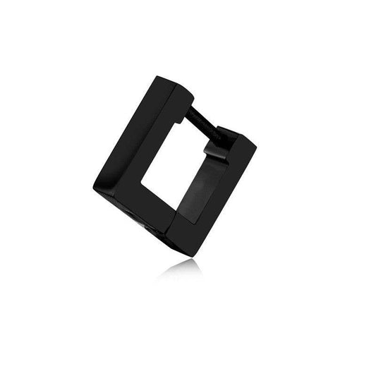 Stainless Steel Creative Hoop Earrings Women Triangular Earrings Fashion Jewelry Huggie Men Punk Hiphop - Mubimart