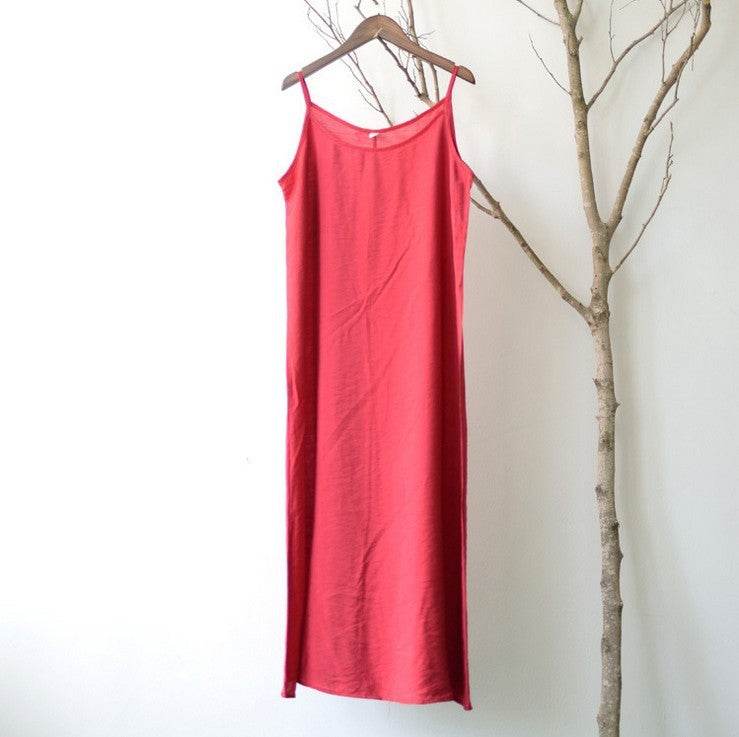 Women's Bottoming Camisole Loose Dress - Mubimart