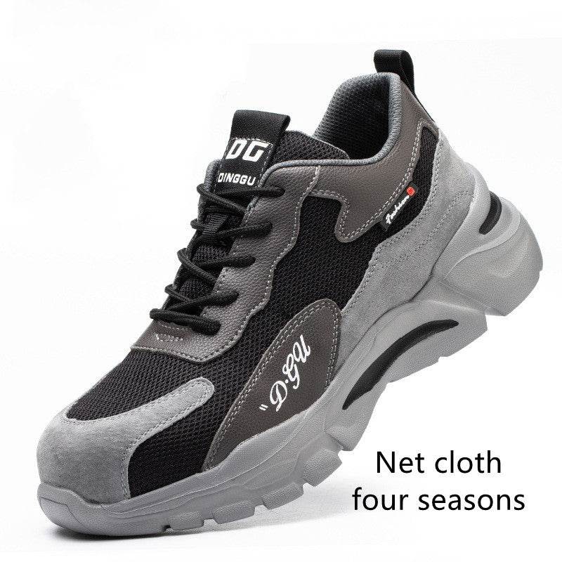 Men's Safety Shoes Anti-smashing And Anti-piercing Steel Toe - Mubimart