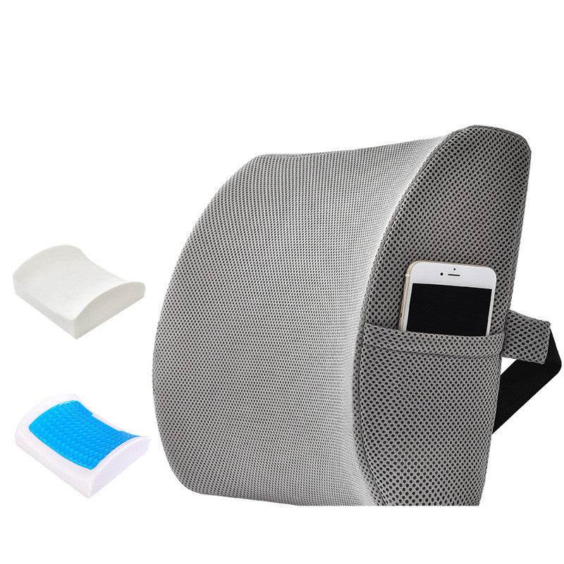Office Lumbar Support Gel Memory Foam Lumbar Pillow - Mubimart