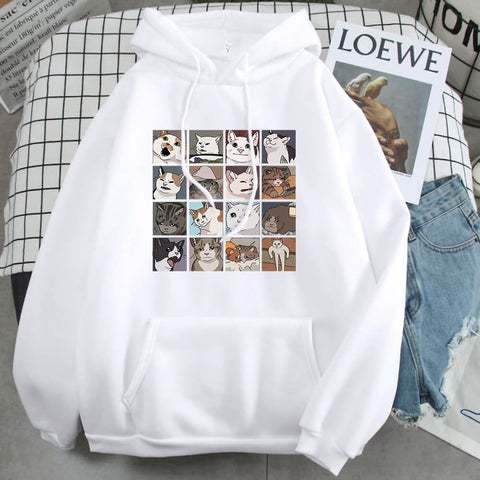 Women's Personalized Harajuku Sweatshirt Loose Plus Size - Mubimart