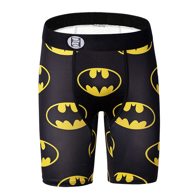 Cartoon Printed Boys Boxers Men Sports Underwear