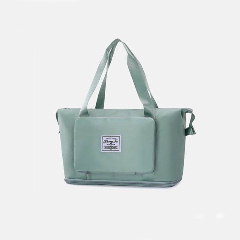 Foldable Storage Travel Bag Waterproof Large Capacity Gym Fitness Bag Weekender Overnight For Women - Mubimart